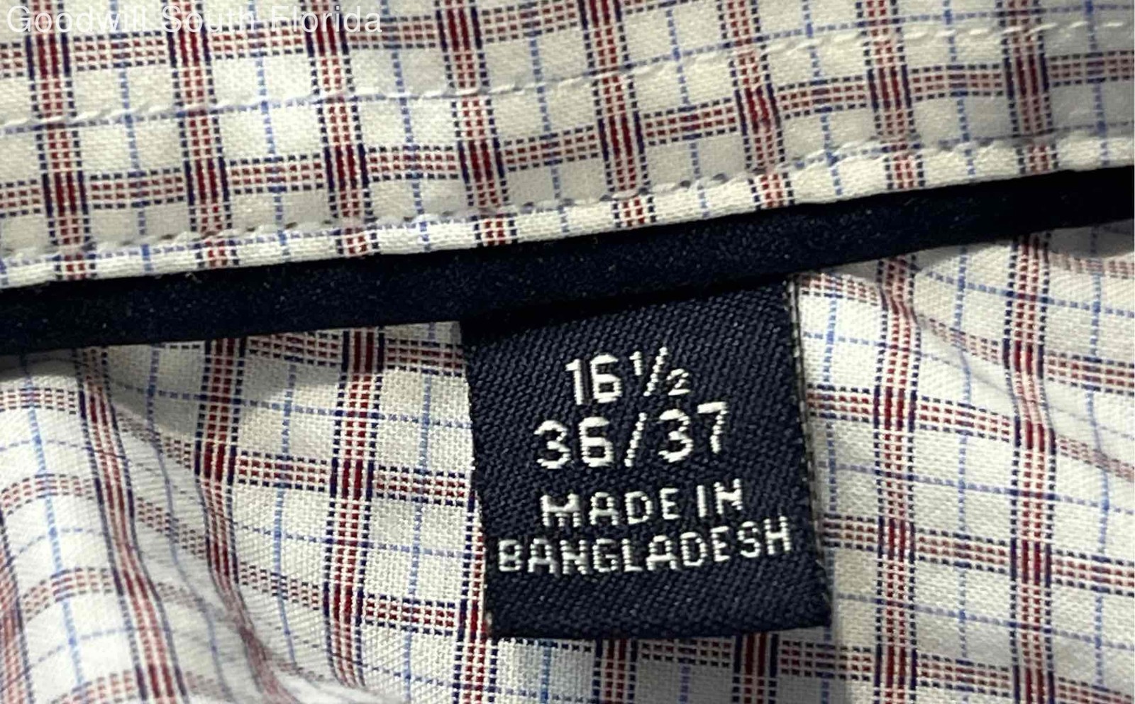 Tommy Hilfiger Mens Multicolor Plaid Long Sleeve Slim Fit Dress Shirt Size 16.5 thumbnail 4