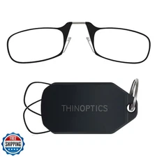 Always With You by ThinOptics Keychain Reading Glasses - Slim, Folding Armles