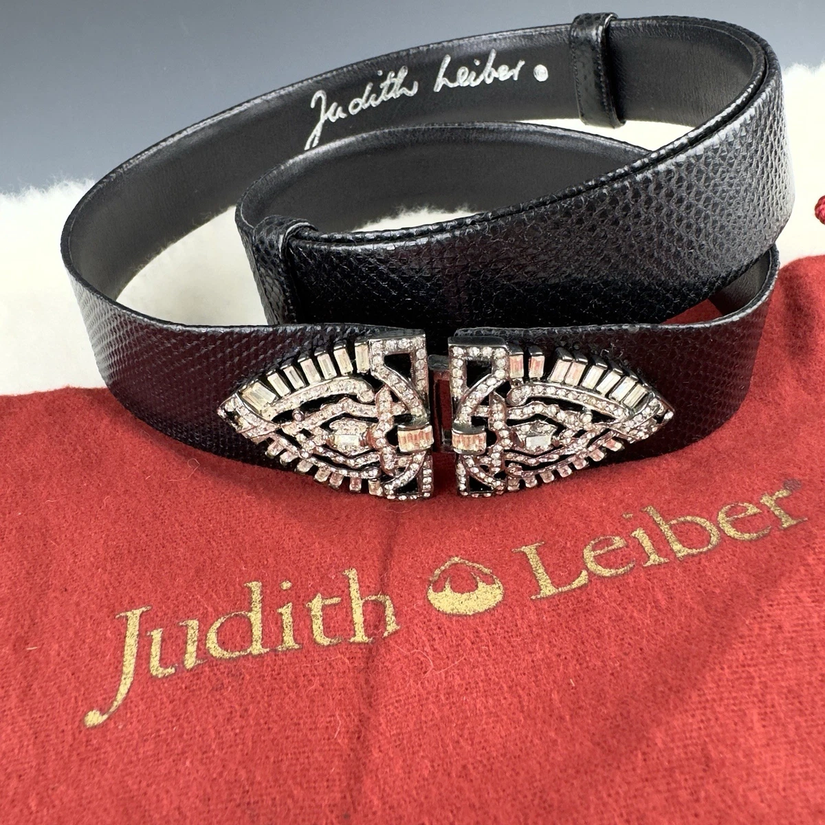 Black Judith Leiber Belts for Women for sale | eBay display picture 1