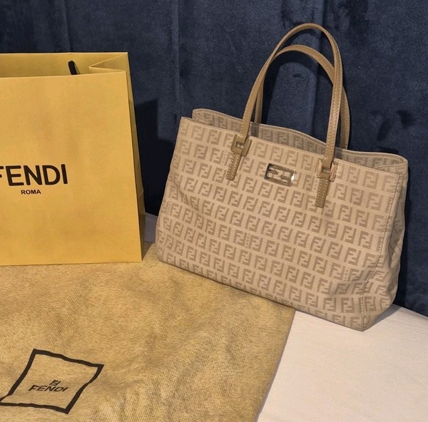 FENDI Zucchino Tote Bag