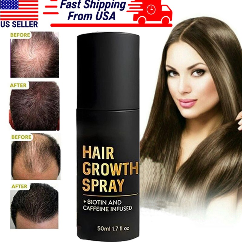 HaloGrow Hair Growth Spray 50ml Natural Hair Thickening Gentle Regrowth Mist