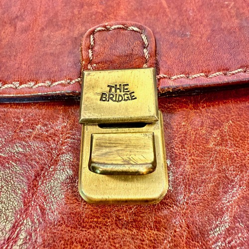 Vintage The Bridge Leather Briefcase – Italian Crafted, Timeless Design - Picture 6 of 10