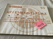 Yamaha DT125MX DT175MX 1980 DTMX 125 175 supplément manuel revue technique
