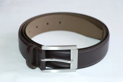 HUGO BOSS Ledergürtel, Mod. Roberto_Sz35_lt, Gr. 105, Dark Brown - Bild 1 von 4