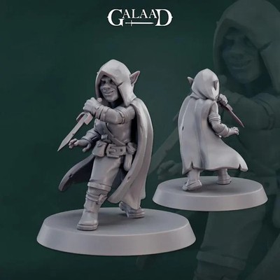 Female Goblin Rogue | Thief | Bandit Unpainted Miniature | D&D | DnD Mini