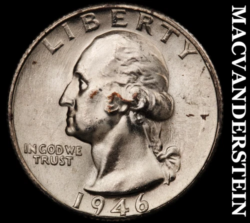 1946-S Silver Washington Quarter - Choice Gem Brilliant Unc  Lustrous  #i6440