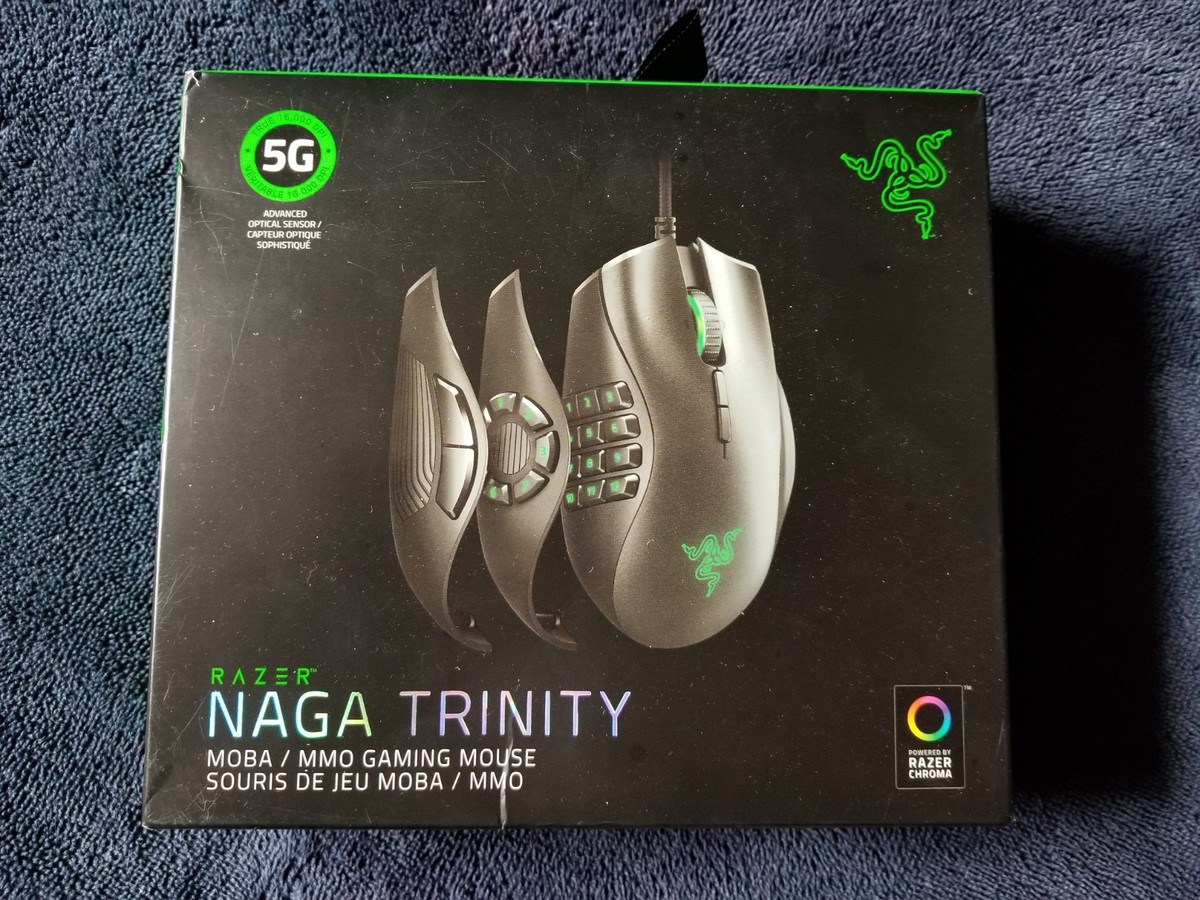 Mouse Da Gioco Razer Naga Trinity RZ01-0241, 7 Pulsanti, Nero, Aperto Ma Mai Usato