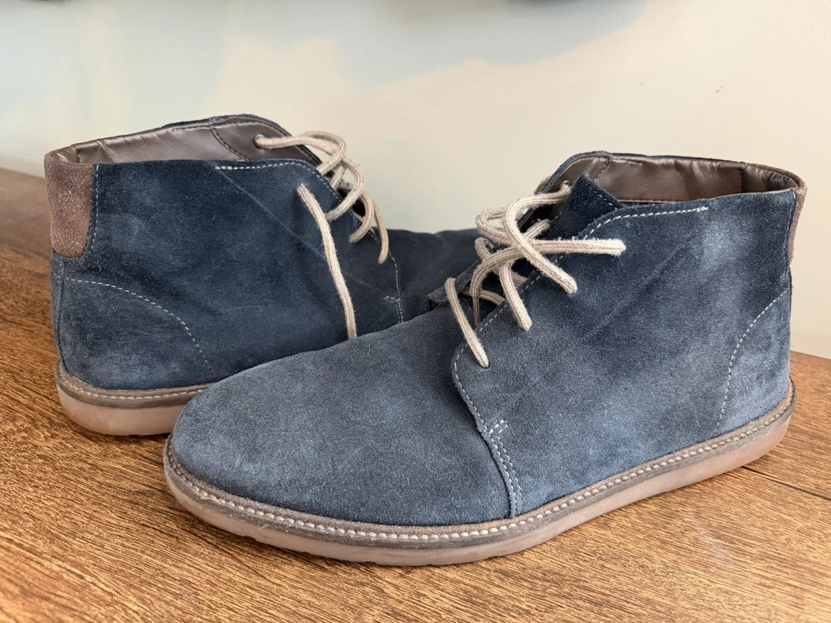 Diesel Chukka Desert Boot Lace-Up Men\'s Casual Shoes US 7.5 EUR 40 Blue Suede Blue Mens Desert Boot | MULO shoes | Premium Italian Suede main image 4
