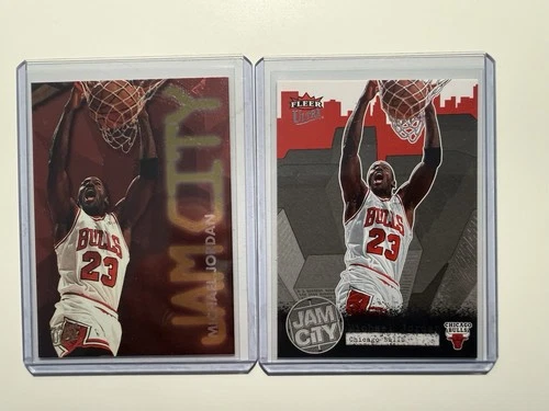 1995 Fleer Ultra Jam City Michael Jordan #3 Including 2007 Fleer Jam City JC-16