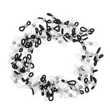 100 Pcs Silicone Eyeglass Chain Ends Spectacle Connectors Connection Glasses
