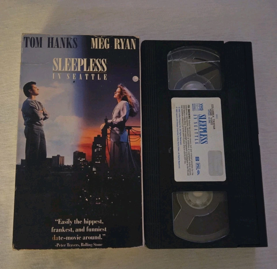 Sleepless in Seattle (VHS) 1993 Tom Hanks, Meg Ryan, Ross Malinger TESTED - Image 3 of 3