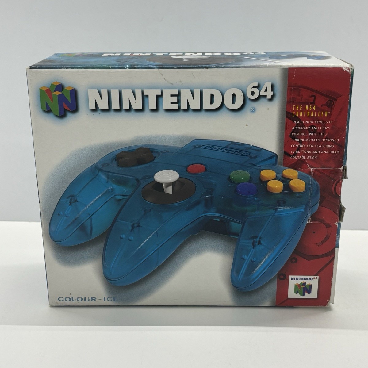 Ice Blue Funtastic Nintendo 64 N64 OEM Controller Authentic Tight