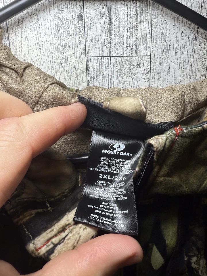 Abrigo Chaqueta Caza Camuflaje Camuflaje Campo Ruptura Roble Mossy Talla 2XL Nuevo Foto 4 de 4