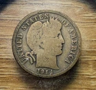 1914-D Barber Dime - Actual Silver Coin Shown - Free Shipping & Tracking INV206