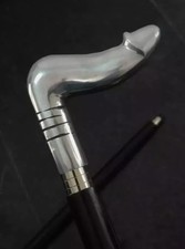Walking Stick Man's Penis Unique Head Handle Wooden Walking Stick Hand Craft 37