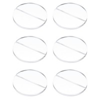 "6Pcs Klare AcrylstäNder FüR 4,7\" Runde Kartenhalter Mit 1/8\" Schlitz, 120 Mm"