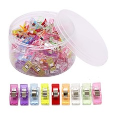 150 PCS Multipurpose Sewing Clips, Clips 1.06X0.59X0.39 Inches, multicolored