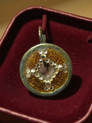 Boucle D'oreille Orpheline Vintage - Or Fantaisie, Pendentif Rétro Unique