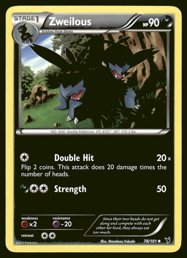 Pokemon Zweilous Noble Victories #78/101