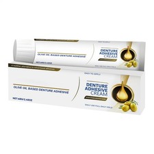 Denture Adhesive Cream Olive Oil Based Denture Adhesive