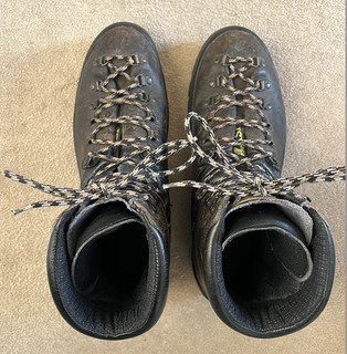 La Sportiva Mountaineering Climbing Hiking Boots Dark Brown Leather Size EU 45