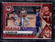 2020-21 Panini Mosaic #6 CJ McCollum Montage Mosaic Red
