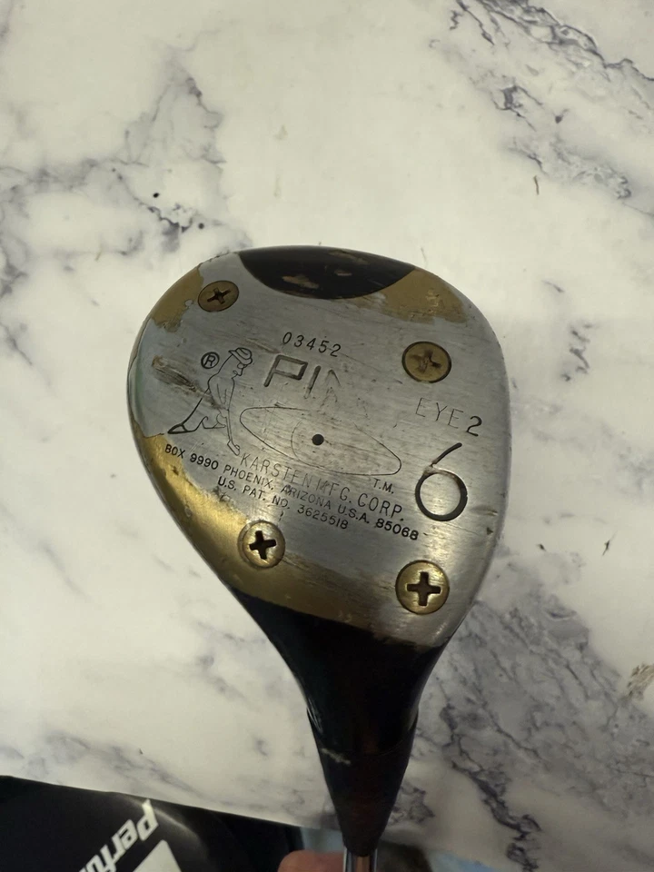 Vintage Ping Eye 2 Heel-Toe-Balance #6 Driver Karsten KT Eixo de Aço Destro 43.” - Imagem 4 de 4