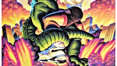 BARKLEY💥VS GODZILLA🔥8.5x11 REPRINT ULTRA PREMIUM GLOSSY COLOR