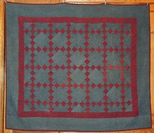 AMISH VINTAGE QUILT HOLMES CO RARE SIGNED DATED DEC 11, 1980 ELEGANT COLOR