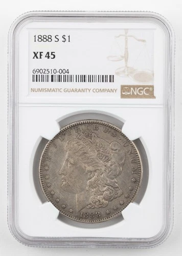 1888-S $1 Morgan Silver Dollar XF45 NGC San Francisco - 780b