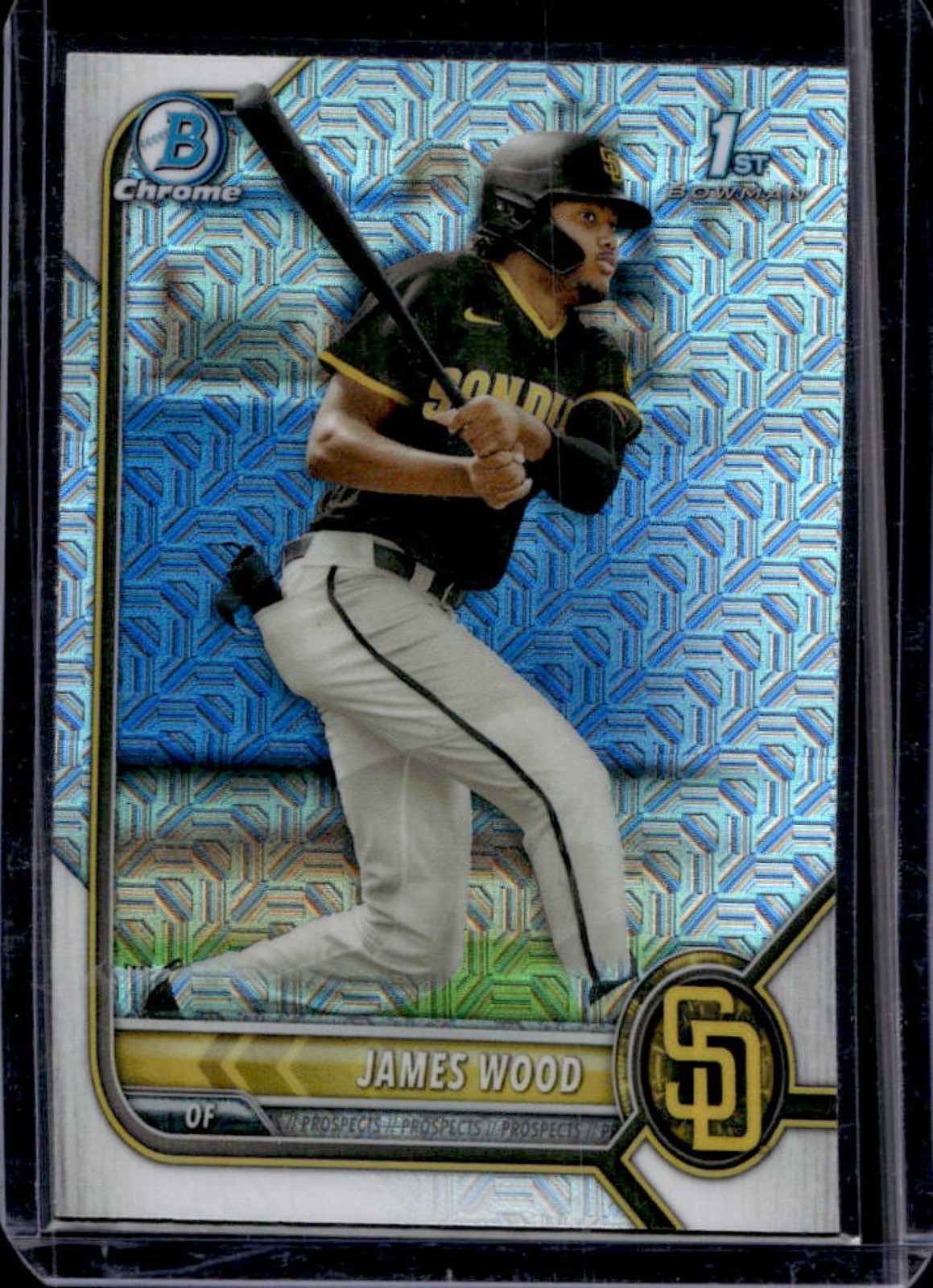 2022 Bowman Mega Box James Wood Mojo Refractor #BCP-108 Padres