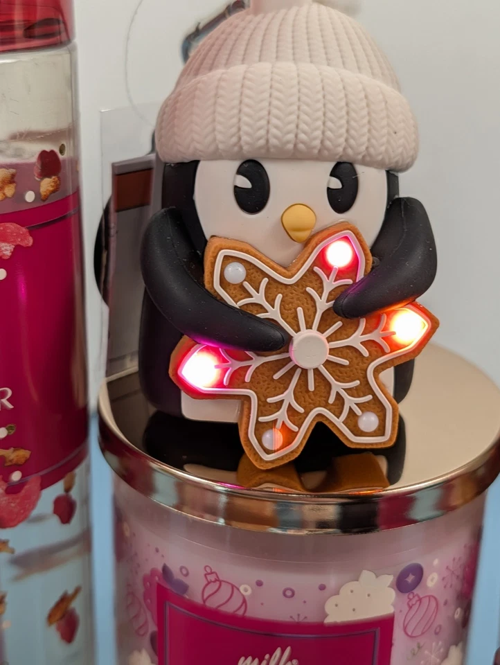 12 Pc Set MILK BAR Raspberry Holiday Pie Bar Mist Cream Candle Bath & Body Works - Image 2 of 4