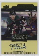 2022 Credentials Debut Ticket Access Yellow /125 Nathan Smith #DTAA-NS Auto 7l6