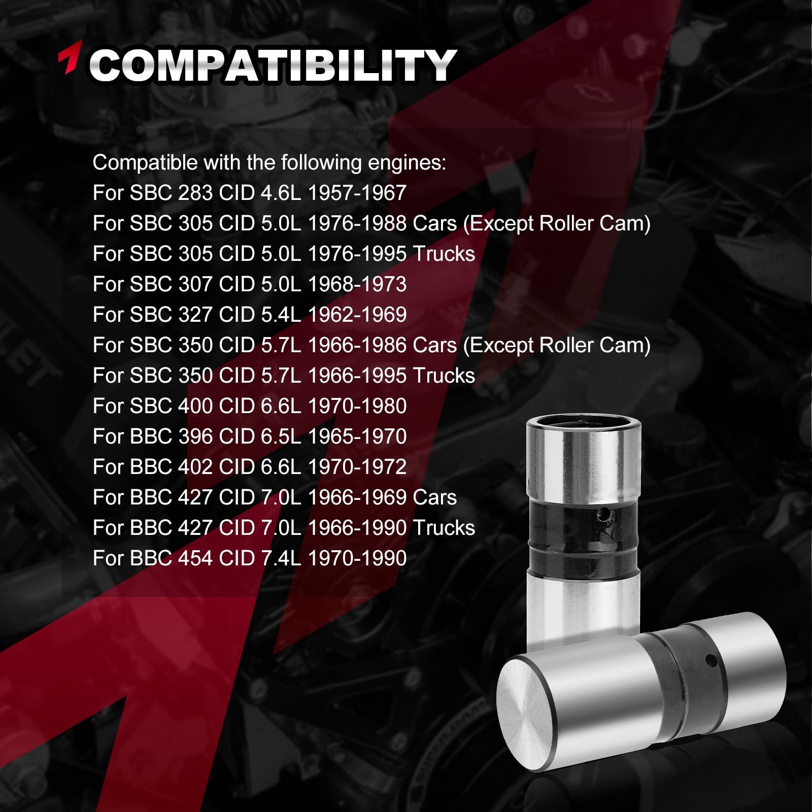 Hydraulic Lifters VT-817 For Chevrolet SBC BBC 350 383 400 327 307 305 ...