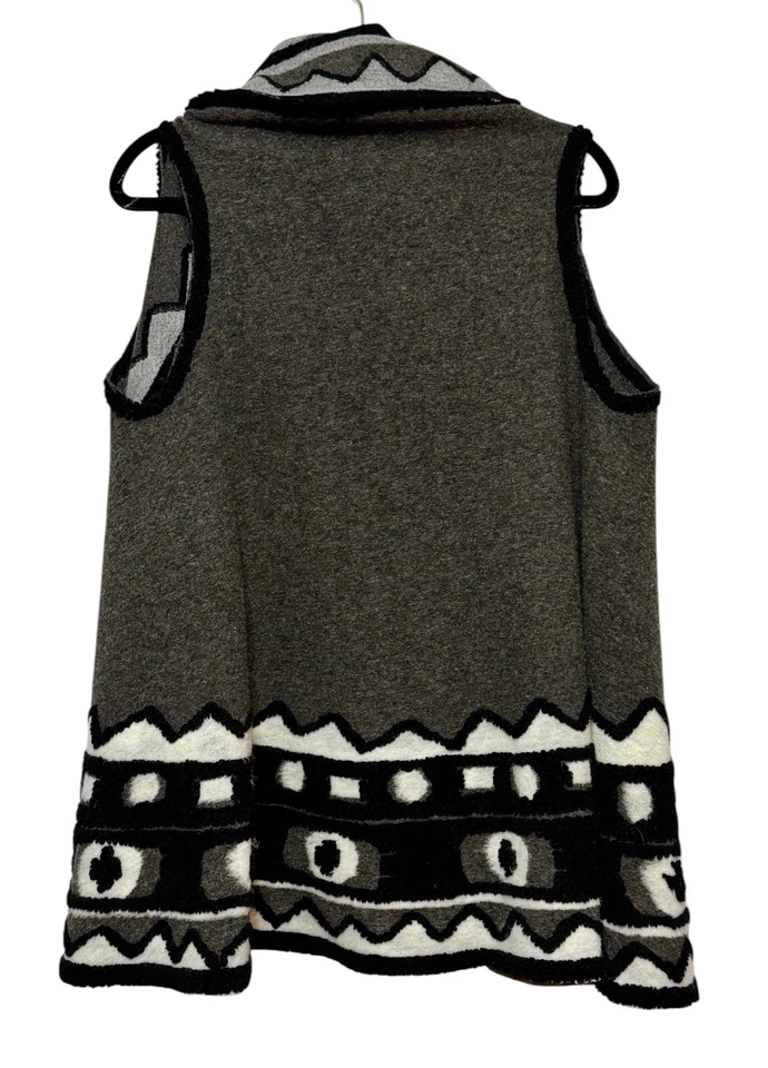 Chaleco Max Studio Boho Cascada Azteca Mujer Talla Única Cápsula Tribal Suroeste Foto 3 de 4