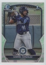 2023 Bowman Chrome Prospects Lunar Glow Refractor Gabriel Gonzalez #BCP-133 0e0s