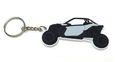UTVDistribution Can Am Maverick X3 Custom Design Keychain (Gray) 