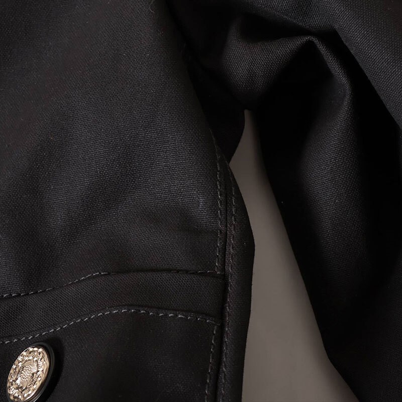 CHANEL Jacket Coco Button Cotton P62619V48194 Gra… - image 4