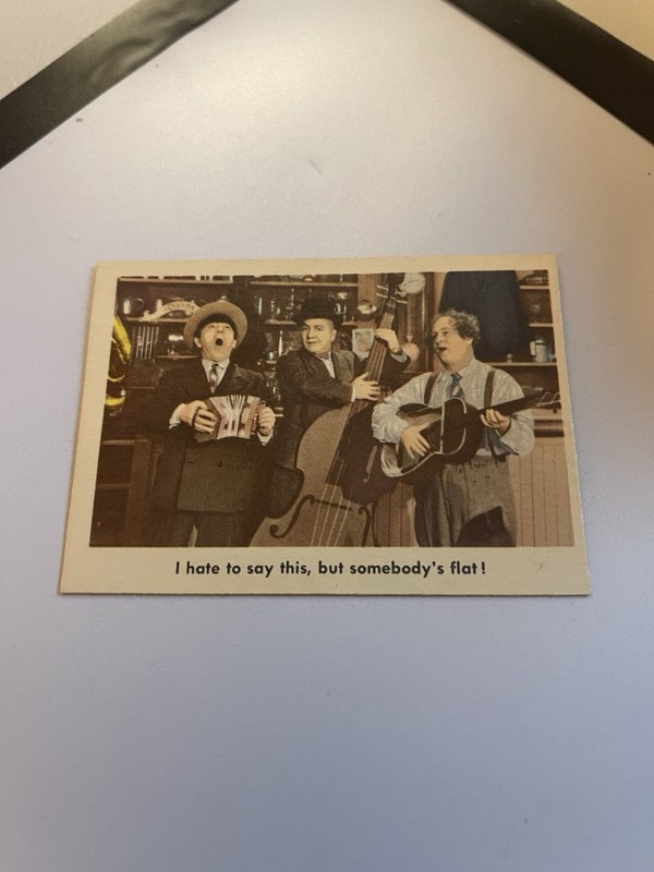 1959 Fleer The Three Stooges #79 Rare Authentic White Back Trading Card