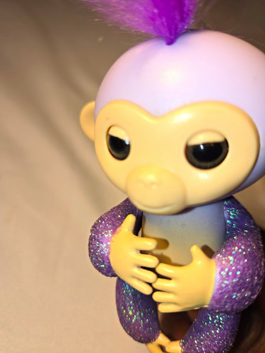 WowWee Fingerlings Interactive Purple Glitter Monkey Battery Operated Toy