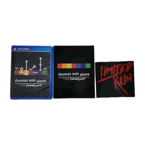 Limited Run Games #23 Thomas Was Alone PSVITA Sealed Game, Post Card & Sticker