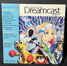 Lot of 8 Official Sega Dreamcast Magazine & 9 Demo Discs 1999-2001