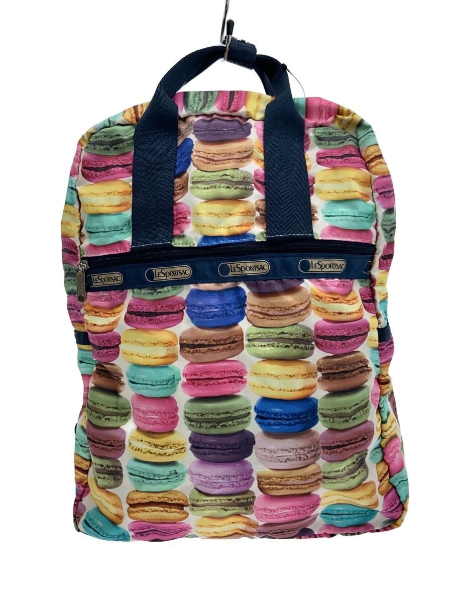 LESPORTSAC macaron pattern backpack / polyester /… - image 1