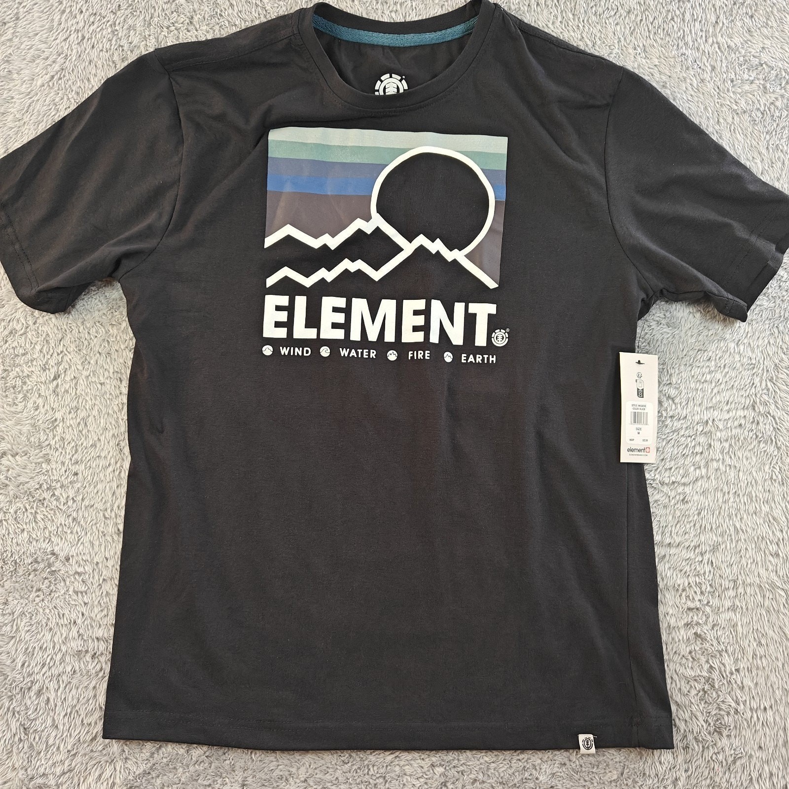 Men's Mountain Tee T-shirt Size Medium Black
