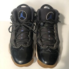 Nike Air Jordan 6 Rings SPACE JAM Black/Blue Men's Size 8 322992-016 Basketball