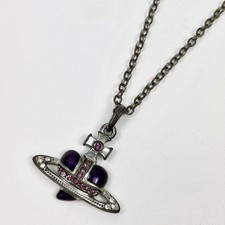 Vivienne Westwood Diamante Heart Stone Necklace