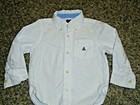 8P BABY GAP 3T White Oxford Button Up Down Long Sleeve Shirt Brannan Bear — photo 1