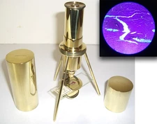 1897 Swift & Anderson Pocket Antique Vintage Microscope Germany Medical Junior