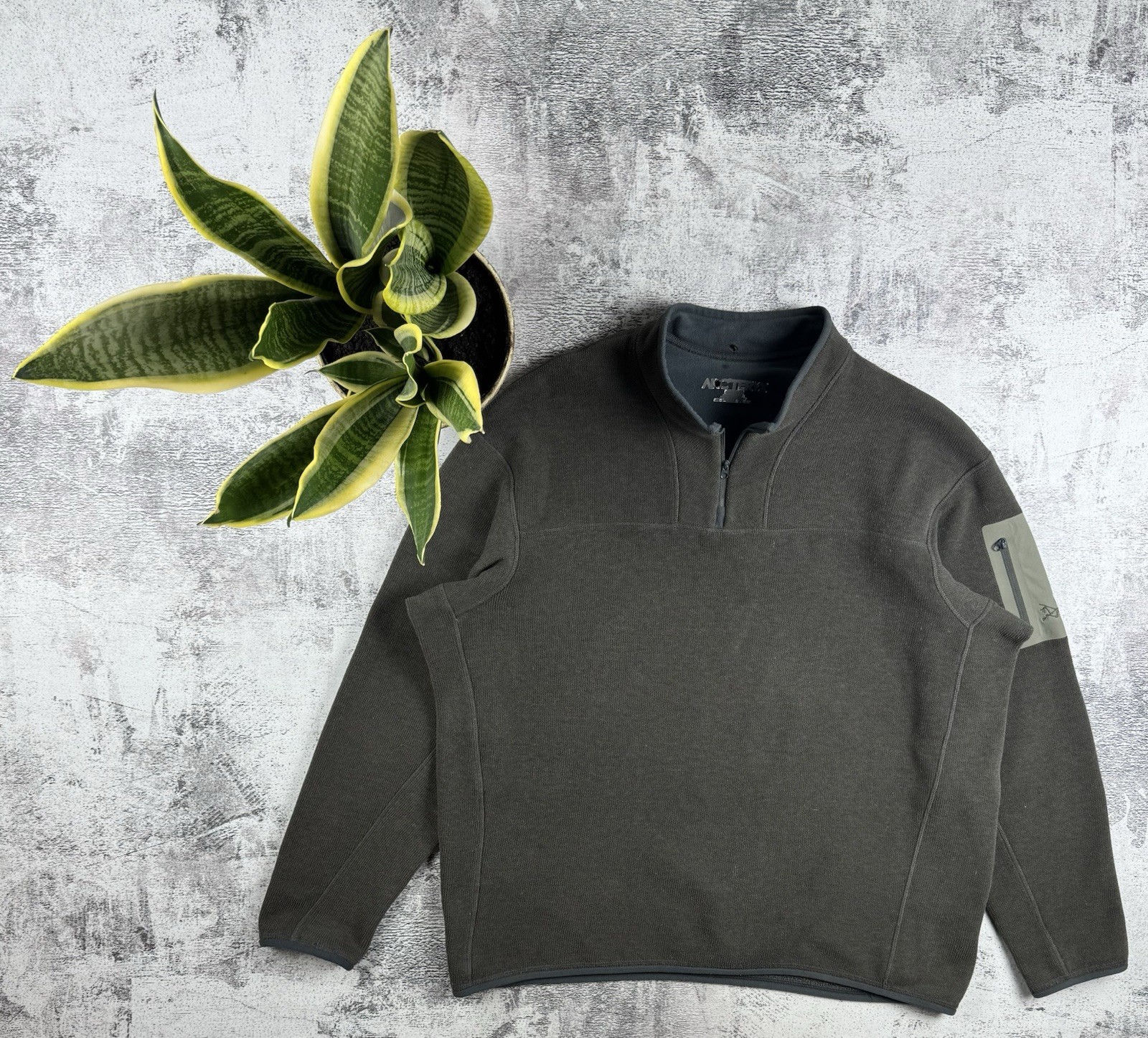 ARC'TERYX Giacca leggera vintage anni 90 Arcteryx outdoor Gorpcore Polartec marrone 1 3 1 4 pile