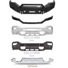 Fits 16-19 GMC Sierra 1500 Front Bumper Skid Plate/ Front Bumper Cover Face Bar